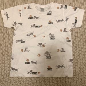 KITH KIDS X Tom and Jerry All Over Print Tee